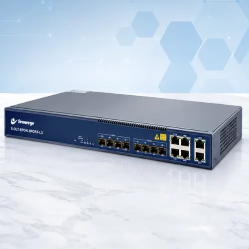 Secureye 8 Port Layer 3 EPON OLT with Dual Power Supply