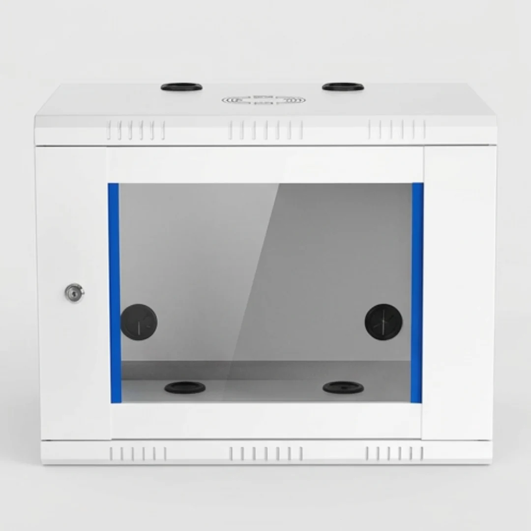 Wall Mount Networking Rack Cabinet with Glass Door – 9U