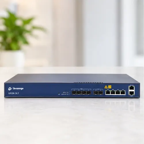 Secureye S-OLT-GPON-4OLT-L3D 4 Port Layer 3 GPON OLT with Dual Power Supply