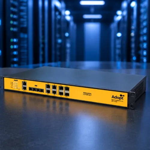 Adopt AD1E-0444 4 Port Layer 3 EPON OLT Fully Loaded with Dual Power Supply 2