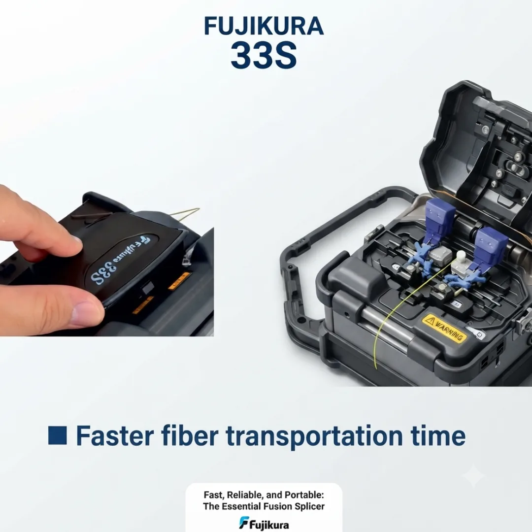 Fujikura 33S Active V-Groove Single Fiber Fusion Splicer 5