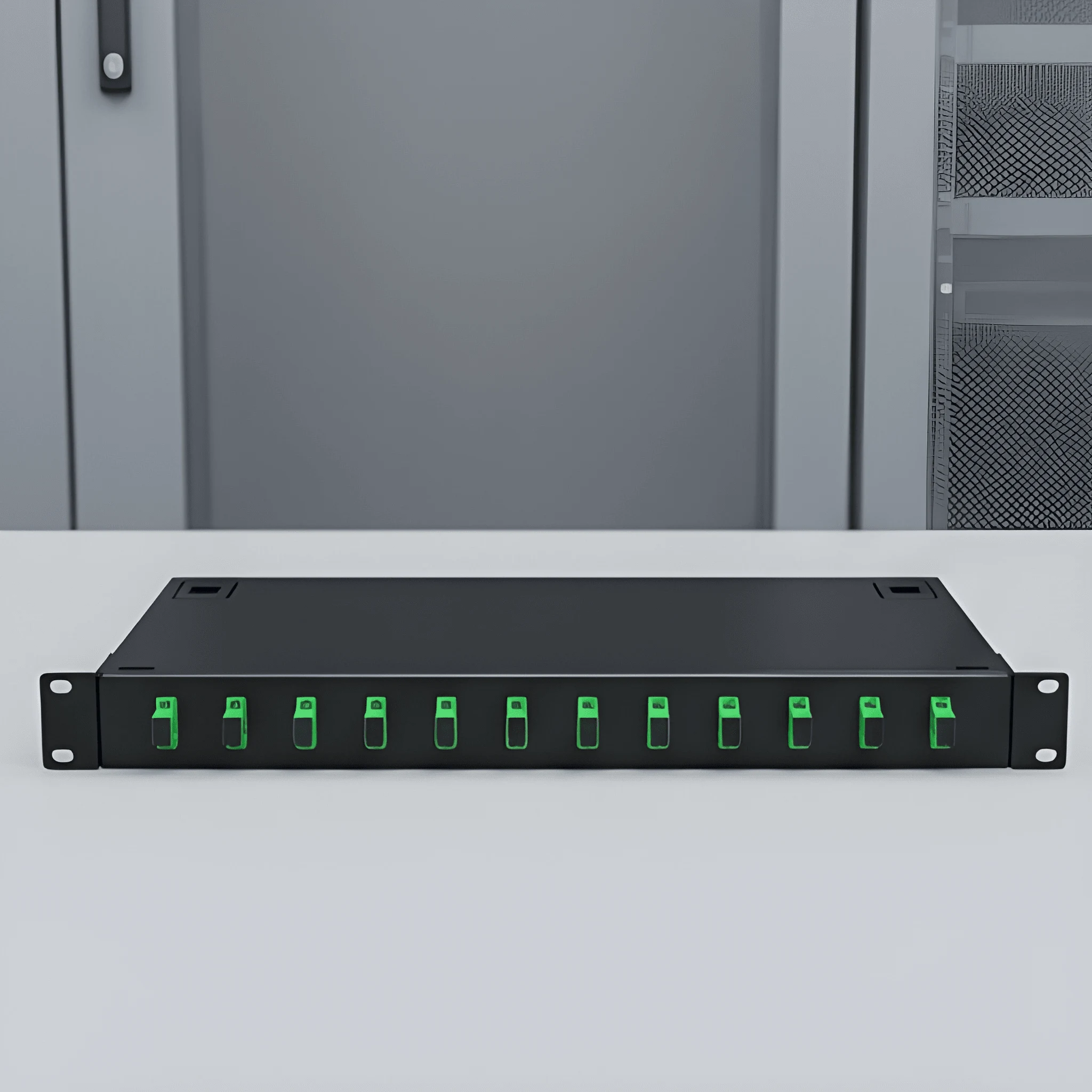 UNIWAY Fiber Optic Patch Panel for Telecom – 12 Port LC Single Mode