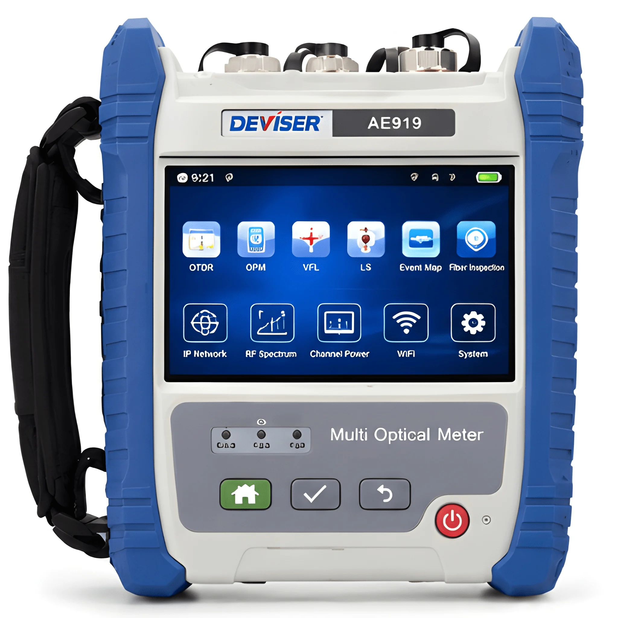 DEVISER AE919 Multi Optical Meter for FTTH+IP & RF Network Testing