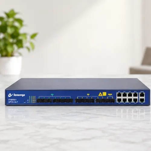 Secureye S-OLT-GPON-8OLT-L3D 8 Port Layer 3 GPON OLT with Dual Power Supply